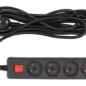 Promocja PRZEDŁUŻACZ ELEKTRYCZNY 4 GNIAZDA 5M Z WYŁ.