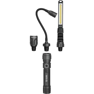 LAMPA WARSZTATOWA 3W1 W WALIZCE 380LM, LI-ION 3,7V 2200MAH, IP54 Dodaj do koszyka