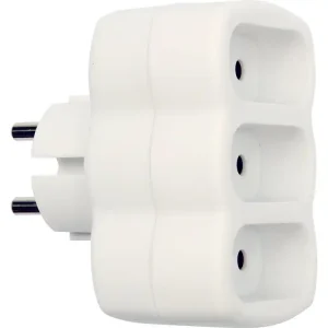 ROZGAŁĘŹNIK 3 GNIAZDA PŁASKIE Premium