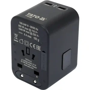 Bezpieczne zakupy ADAPTER PODRÓŻNY DO PONAD 150 KRAJÓW USB-C PD 65W