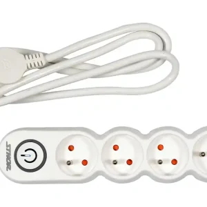 Wyprzedaż PRZEDŁUŻACZ LISTWA ZASILAJĄCA 4 GNIAZDA Z UZIEMIENIEM WYŁĄCZNIK 1,5M 1,5MM2