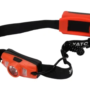 Dostępne od ręki LATARKA CZOŁOWA 500LM 3XAAA, IP44, ŚWIATŁO BIAŁE, NIEBIESKIE I CZERWONE