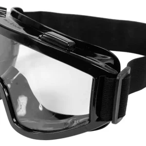 GOGLE OCHRONNE Z WYWIETRZNIKAMI BEZBARWNE Z CZARNĄ RAMĄ Dodaj do koszyka