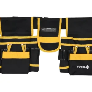 Bestseller PAS NARZĘDZIOWY Z DWOMA PRZESUWANYMI SAKWAMI I UCHWYTEM NA TAŚMĘ MIERNICZĄ