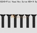 Łatwy zwrot Flat Head Hex 6pcsM3*14