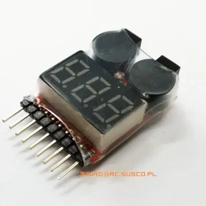 Zamów teraz Miernik - Wskaźnik napięcia LiPo LCD + Buzzer Wskaźnik napięcia