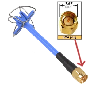Darmowa dostawa Antena koniczynka 5,8 GHz 3dBi - OCDAY - RP-SMA / SMA - 1 szt
