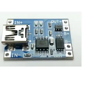 Zasilacz buforowy - Ładowarka Mini USB 1A do Li-Ion, Li-pol - na TP4056 Popularny