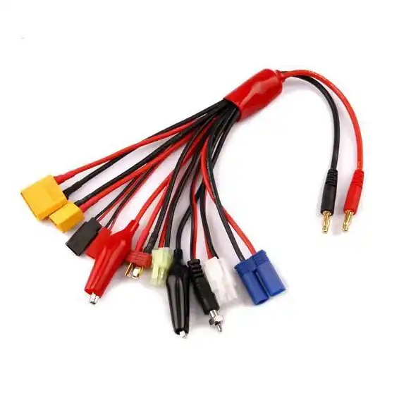 Zestaw adapterów do ładowarki - XT60, XT90, EC5, Dean T, krokodylki i inne - przejście wtykowext-60 Kup teraz