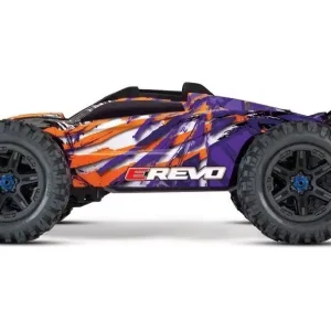 Bestseller TRAXXAS 1/10 E-Revo 2 VXL 4WD - bezszczotkowy wersja pomarańczowo - fioletowa