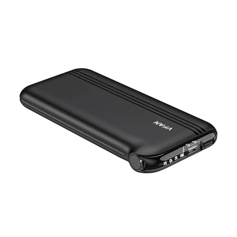 Powerbank VFAN F10 10000mAh + kabel 4w1 (czarny) Bestseller
