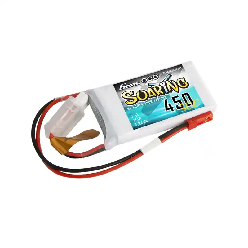 Ostatnie sztuki Akumulator Gens Ace Soaring 450mAh 7,4V 30C 2S1P JST-SYP