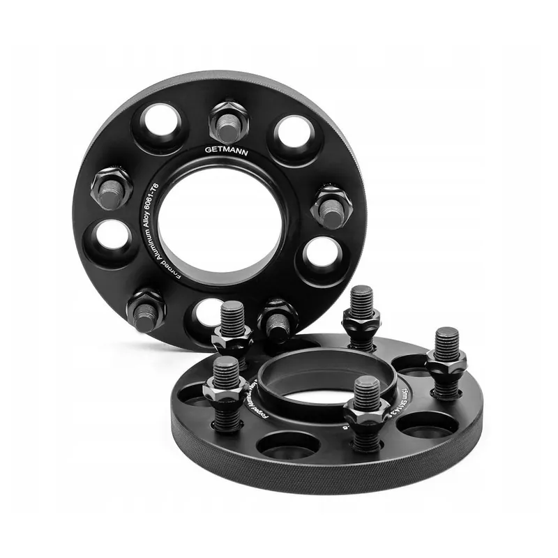 Premium Dystanse 20mm 5x114.3 66.1 Stud M12x1.25 Czarne