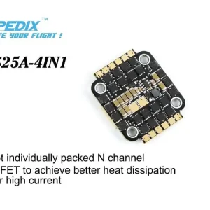Regulator do dronów 4IN1 ESC Spedix GS25 4x25A Mini 20x20 BLHeli_32 4w1 Szybka wysyłka