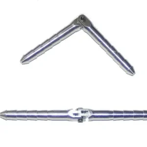 Okazja Zawias walcowy aluminiowy z pinem 4,5 x 70, 2 szt