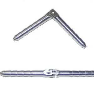 Zawias walcowy aluminiowy bez pinu (pod drut) 4,5 x 70, 4szt Ograniczona ilość