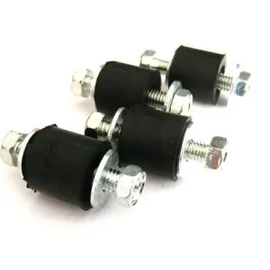 Tłumik drgań - gwint dwustronny M6 D17.5 x H16 - 4szt Ekspresowa dostawa