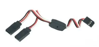 Bezpieczne zakupy Y - kabel rozgałęziacz Futaba 15cm 22AWG prosty