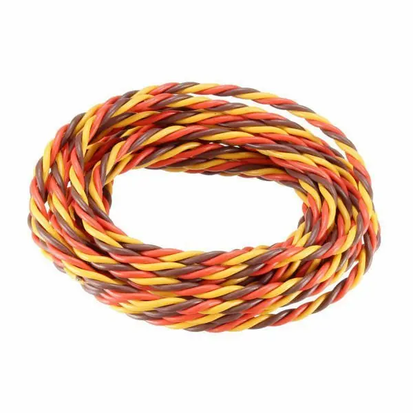 Przewód serwa trójżyłowy skręcony JR 22AWG/0,33mm2 (1m) Najlepsza cena