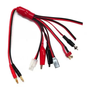 Multikabel 38,5 cm Banan 4mm - złącze typu Tamiya, T-Dean, JST, krokodylki, klips Darmowy zwrot