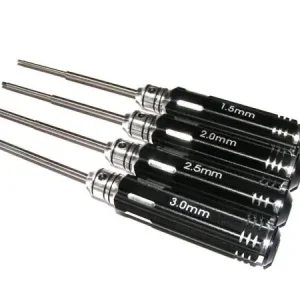 Zestaw kluczy śrubokręty imbusowe ze stali hartowanej 1,5 - 2,0 - 2,5 - 3,0 mm. Promocja